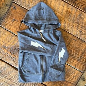 Crewcuts lightweight zip up hoodie. Size XXS 2-3.